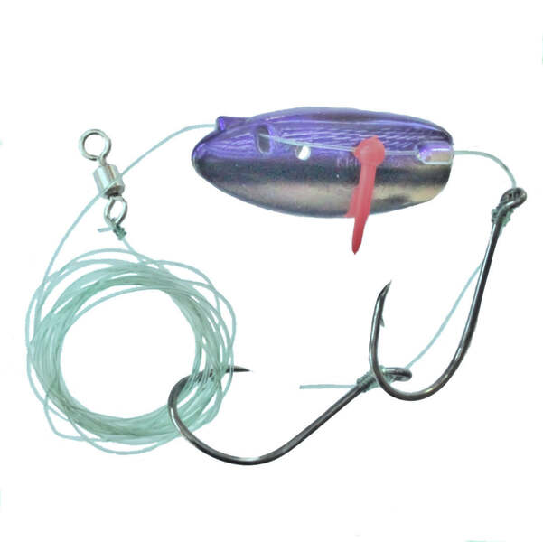 Krippled Anchovy Barbed Tandem, #330- Purple Black on Krome