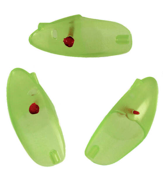 Krippled Anchovy Unrigged 3-pack, Chartreuse Glow