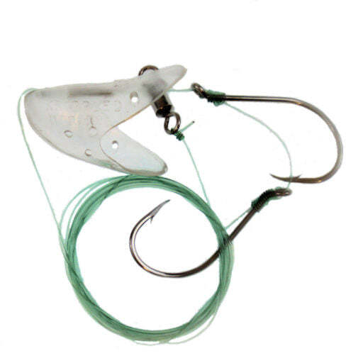 Krippled Herring #2, Clear, Barbed Tandem Rig