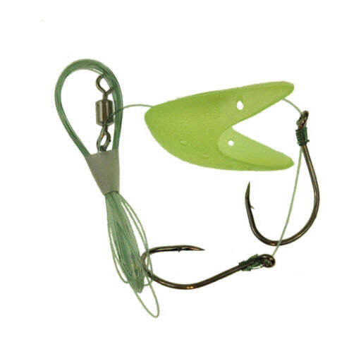 Krippled Herring #1 Barbed Tandem, Chartreuse Glow