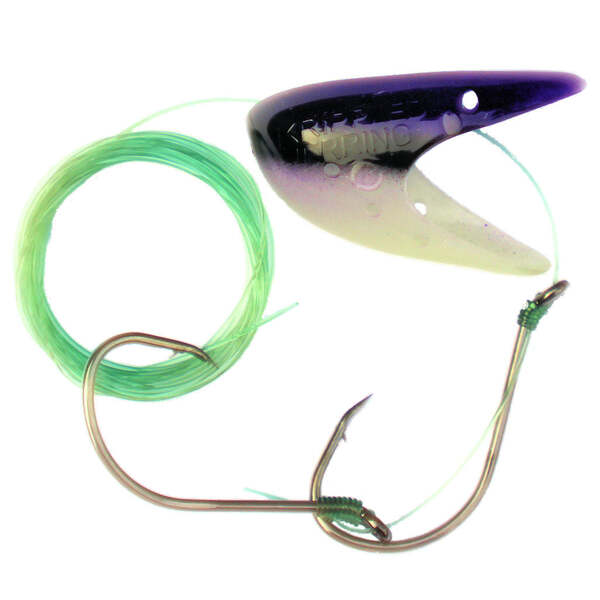 Krippled Herring #1 Barbed Tandem, #630-Purple Black on Glow