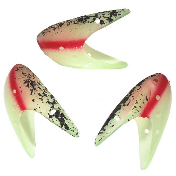 Krippled Herring #1 Unrigged 3-pack, #629-Ocean Talker on Glow