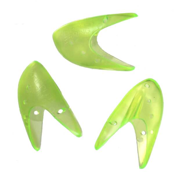 Krippled Herring #1 Unrigged 3-pack, Chartreuse UV