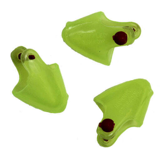 Krippled Minnow Unrigged 3-pack, Chartreuse Glow