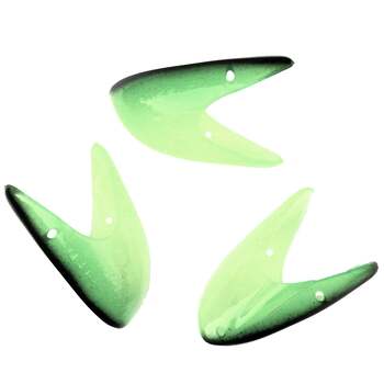  green and black on chartreuse glow